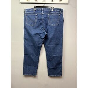 Wrangler Jeans Mens 46x31 Blue Denim Regular Fit Straight Leg Medium Wash